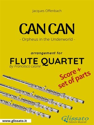 cover image of Can Can--Flute Quartet score & parts